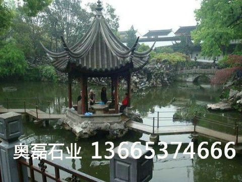 石雕凉亭