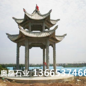 石雕凉亭